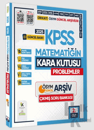 2025 KPSS Matematiğin Kara Kutusu 2. Cilt PROBLEM K.Ö. Dijital Çözümlü