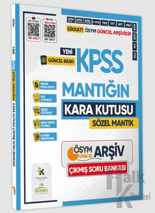 2025 KPSS SÖZEL MANTIĞIN Kutusu ÖSYM Çıkmış Soru Havuzu Bankası Konu Özetli Video/PDF Çözümlü