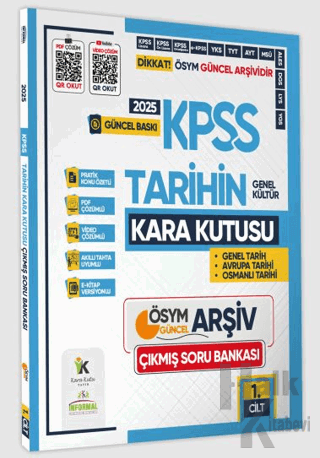 2025 KPSS Tarihin Kara Kutusu 1.Cilt PDF ve Video Çözümlü Konu Özetli 