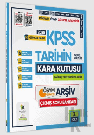 2025 KPSS Tarihin Kara Kutusu 3.Cilt PDF ve Video Çözümlü Konu Özetli 