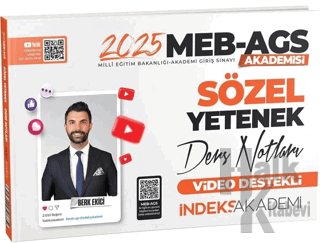 2025 MEB-AGS Akademisi Sözel Yetenek Video Ders Notları