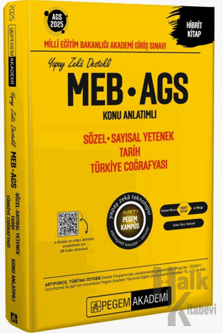 2025 MEB - AGS Konu Anlatımlı Sözel Sayısal Yetenek Tarih Türkiye Coğr