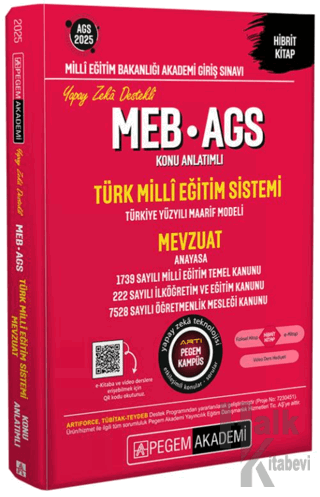 2025 MEB-AGS Konu Anlatımlı Türk Milli Eğitim Sistemi-Mevzuat - Halkki