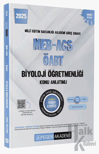 2025 MEB-AGS-ÖABT Biyoloji Öğretmenliği Konu Anlatımlı - Halkkitabevi