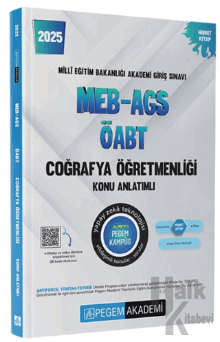 2025 MEB-AGS-ÖABT Coğrafya Öğretmenliği Konu Anlatımlı - Halkkitabevi