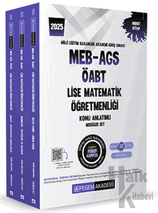 2025 MEB-AGS-ÖABT Lise Matematik Öğretmenliği Konu Anlatımlı (3 kitap)