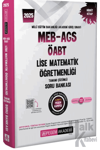 2025 MEB-AGS-ÖABT Lise Matematik Öğretmenliği Tamamı Çözümlü Soru Bank