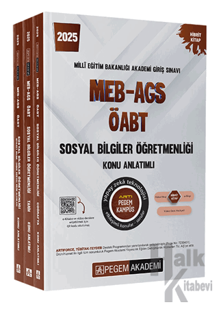 2025 MEB-AGS-ÖABT Sosyal Bilgiler Konu Anlatımlı - Halkkitabevi