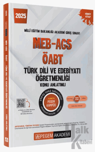 2025 MEB-AGS-ÖABT Türk Dili ve Edebiyatı Öğretmenliği Konu Anlatımlı -