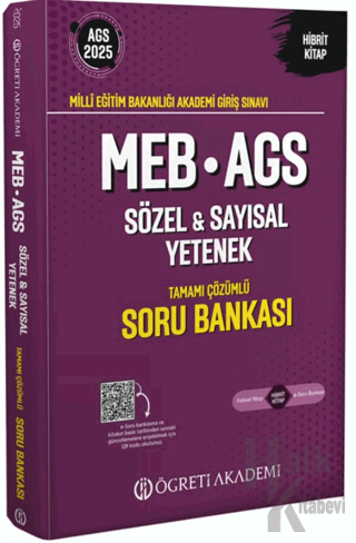 2025 MEB-AGS Soru Bankası Tamamı Çözümlü Sözel-Sayısal Yetenek