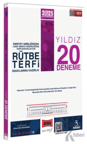 2025 Rütbe Terfi Sınavlarına Hazırlık Yıldız 20 Deneme - Halkkitabevi