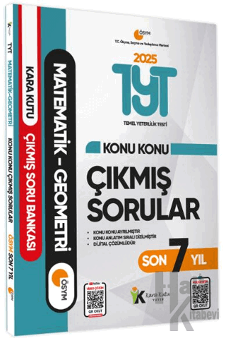 2025 TYT Matematik - Geometri Son 7 Yıl Çıkmış Sorular - Halkkitabevi