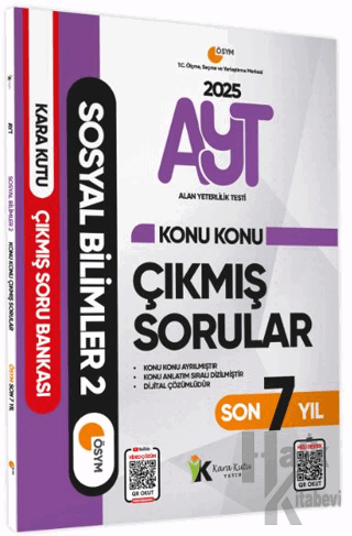 2025 YKS-AYT Sosyal Bilimler 2 Son 7 Yıl Çıkmış Sorular - Halkkitabevi