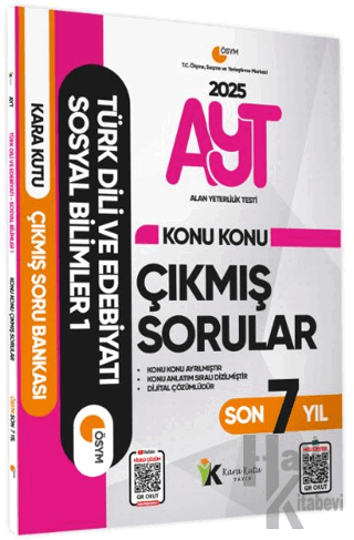 2025 YKS-AYT Türk Dili ve Edebiyatı-Sosyal Bilimler Son 7 Yıl Çıkmış Sorular