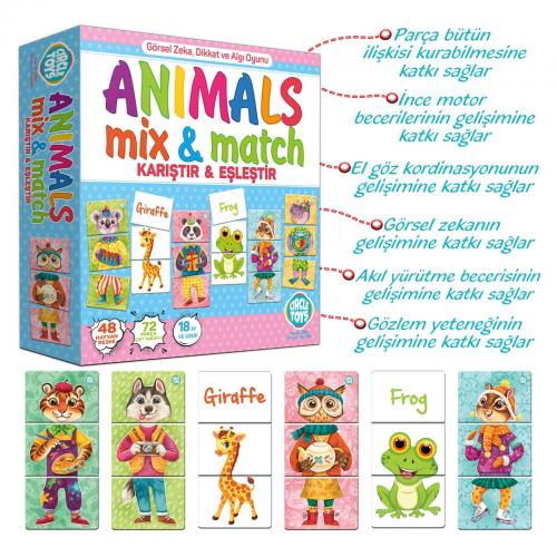 Animals Mix & Match - Halkkitabevi