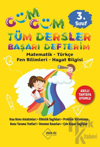 3. Sınıf Güm Güm Tüm Dersler Başarı Defterim - Halkkitabevi