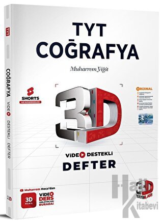 3D Yayınları TYT Coğrafya Video Destekli Defter - Halkkitabevi