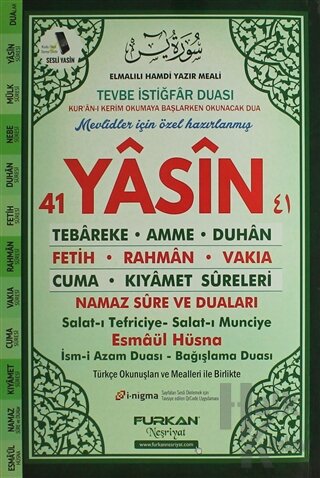 41 Yasin Çanta Boy - Halkkitabevi