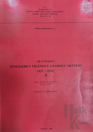 438 Numaralı Muhasebe-i Vilayeti Anadolu Defteri (937-1530) - 2