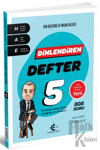 5 Sınıf Din Kültürü ve Ahlak Bilgisi Dinlendiren Defter