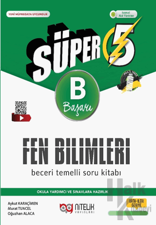 5. Sınıf Süper Fen Bilimleri Beceri Temelli Soru Kitabı (B) - Halkkita