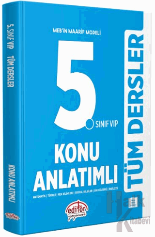 5. Sınıf VIP Tüm Dersler Konu Anlatımlı - Halkkitabevi