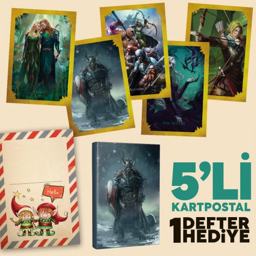 5li Kartpostal Seti ve Viking Defter