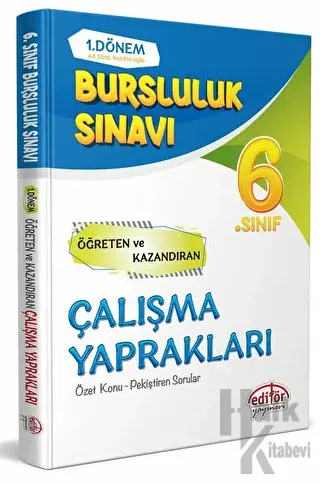 6. Sınıf 1. Dönem Bursluluk Sınavı Çalışma Yaprakları