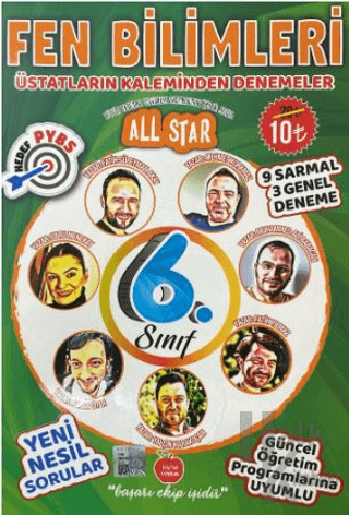 6. Sınıf Fen Bilimleri All Star 12 Deneme - Halkkitabevi