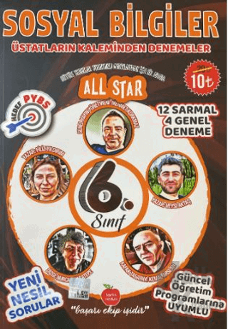 6. Sınıf Sosyal Bilgiler All Star Denemeler - Halkkitabevi