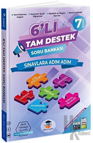 7. Sınıf 6'lı Tam Destek Soru Bankası Zeka Küpü Yayınları - Halkkitabe