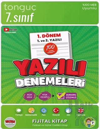 7. Sınıf Yazılı Denemeleri 1. Dönem 1 ve 2. Yazılı - Halkkitabevi