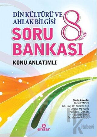 8. Sınıf Din Kültürü ve Ahlak Bilgisi Soru Bankası Konu Anlatımlı - Ha