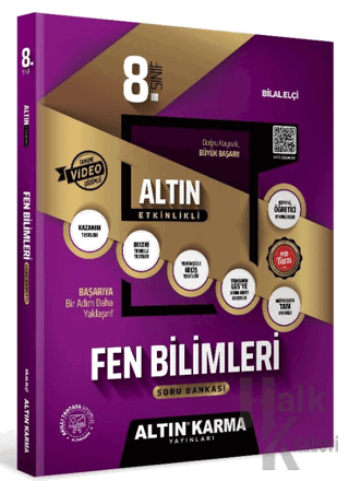 8. Sınıf Fen Bilimleri Altın Etkinlikli Kazanım Soru Bankası - Halkkit