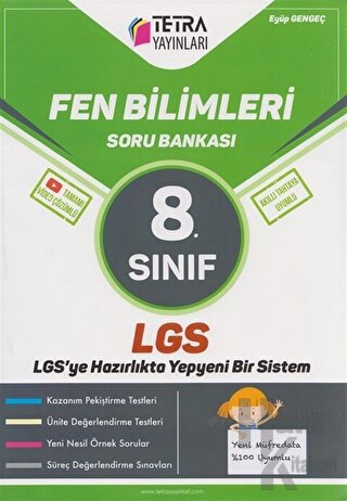 8. Sınıf Fen Bilimleri Soru Bankası Tetra Yayınları - Halkkitabevi