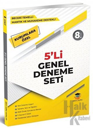 8. Sınıf LGS Beceri Temelli 5'li Genel Deneme - Halkkitabevi