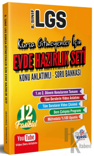 8. Sınıf LGS Kursa Gitmeyenler İçin Evde Hazırlık Seti Konu Anlatımlı Soru Bankası