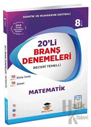 8. Sınıf LGS Matematik 20 Deneme - Halkkitabevi