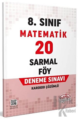 8. Sınıf Matematik 20 Sarmal Föy Deneme Sınavı