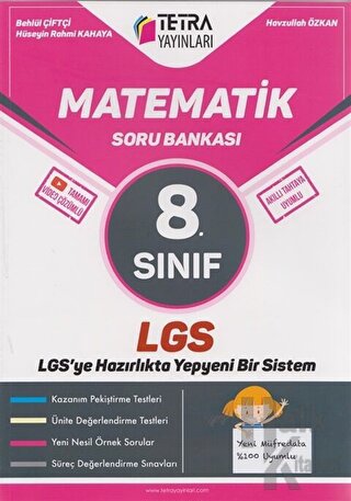 8. Sınıf Matematik Soru Bankası Tetra Yayınları - Halkkitabevi
