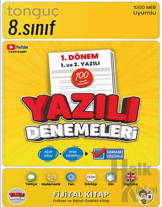 8. Sınıf Yazılı Denemeleri 1. Dönem 1 ve 2. Yazılı - Halkkitabevi