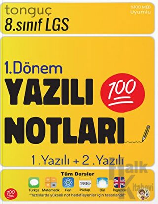 8. Sınıf Yazılı Notları 1. Dönem 1 ve 2. Yazılı - Halkkitabevi