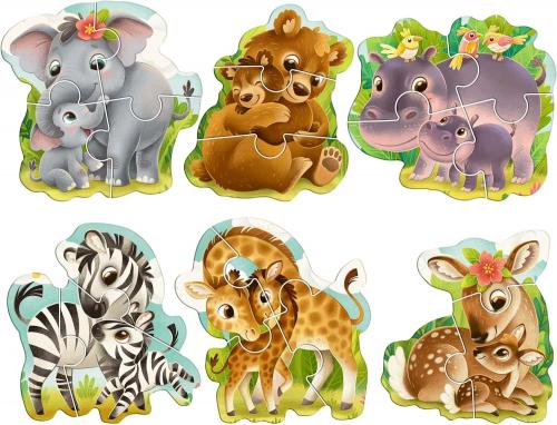 Lovely Puzzle Jungle Animals (Orman Hayvanları) - Halkkitabevi