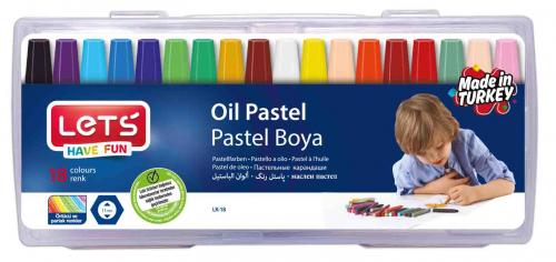 LETS 18 Renk Pastel Boya Plastik Çantalı - Halkkitabevi