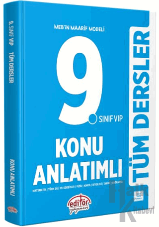 9. Sınıf VIP Tüm Dersler Konu Anlatımlı - Halkkitabevi