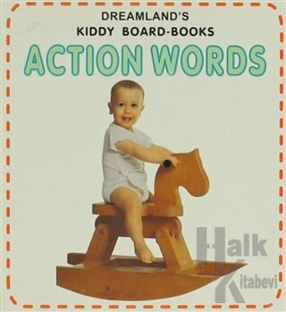 Action Words Kiddy Board-Books - Halkkitabevi