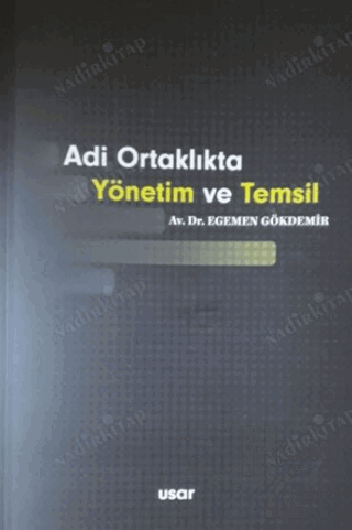 Adi Ortaklıkta Yönetim ve Temsil - Halkkitabevi