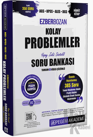 AGS-KPSS-ALES-DGS Ezberbozan Kolay Problemler Tamamı Çözümlü Soru Bankası