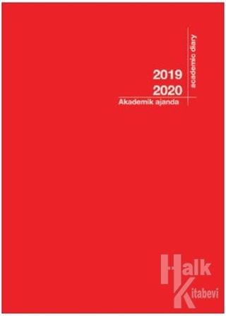 Akademi Çocuk 2019-2020 3056 Akademik Ajanda Kırmızı - Halkkitabevi