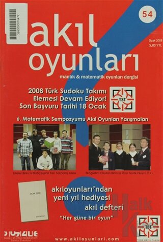 Akıl Oyunları Sayı: 54